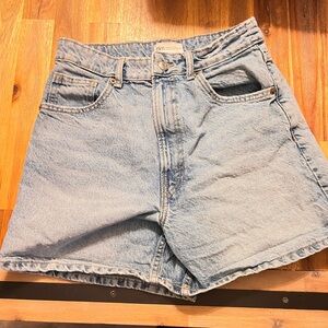 Women's ZARA light Blue Denim Shorts